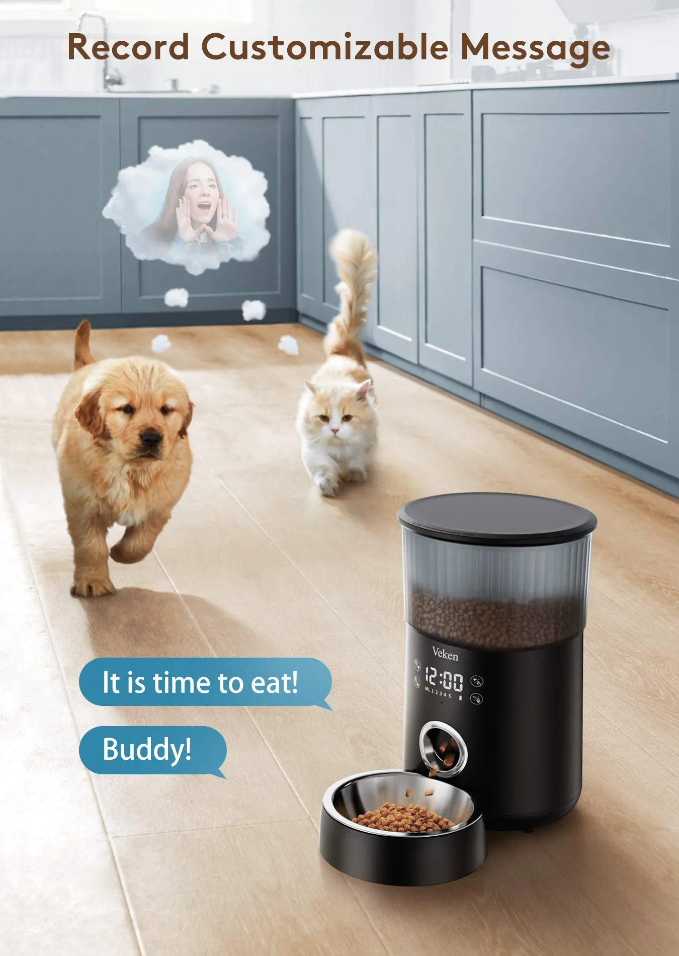 4L Automatic Pet Feeder with Portion Control