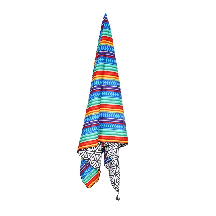 4Monster Sand-Free Beach Towel Multi-Color Stripe
