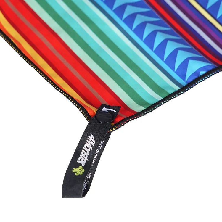 4Monster Sand-Free Beach Towel Multi-Color Stripe