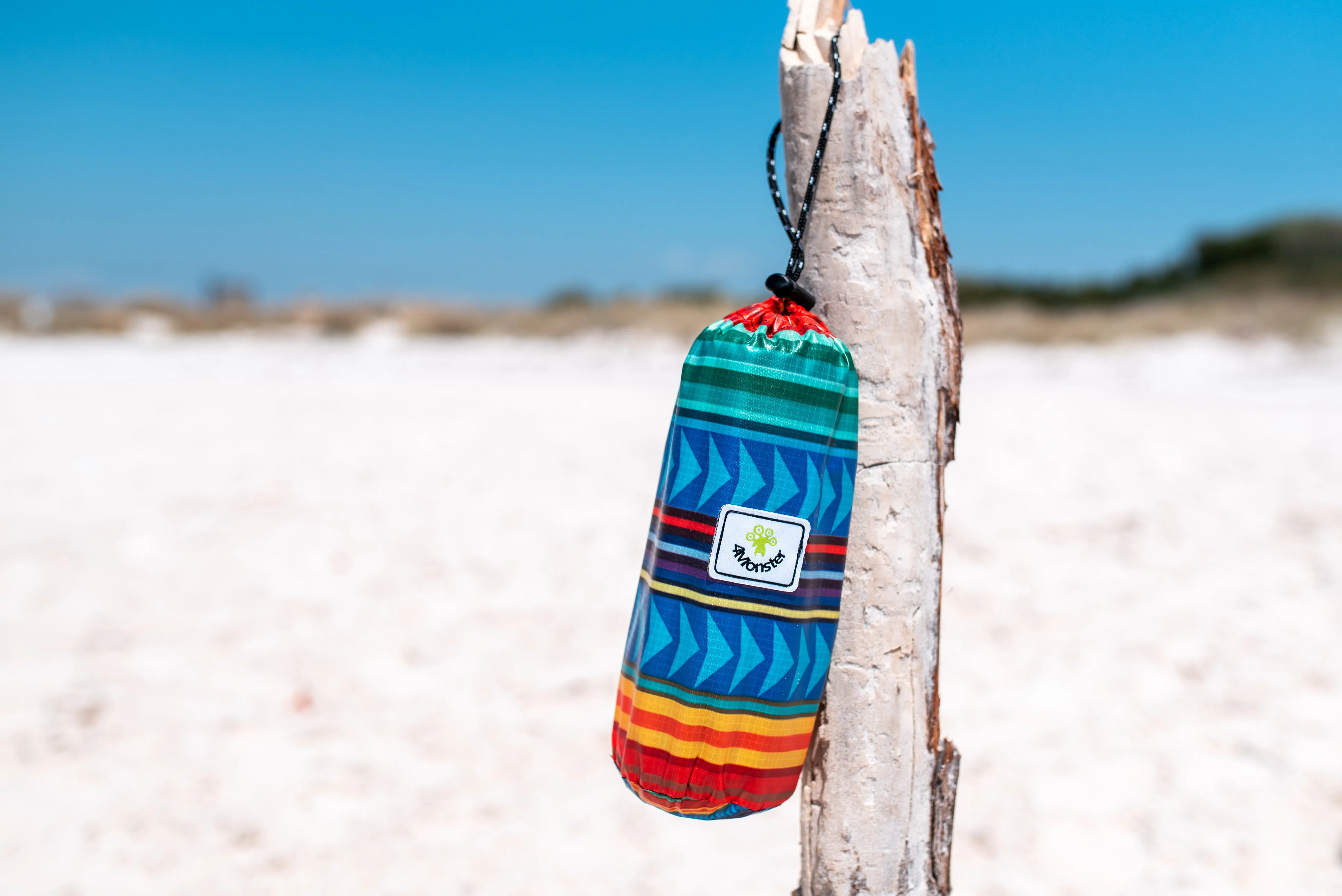 4Monster Sand-Free Beach Towel Multi-Color Stripe