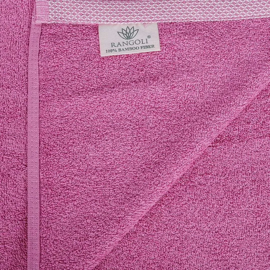 500 GSM Bamboo Hand Towel Set Of 2 - Purple | Ultra Soft & Highly Absorbent Towels