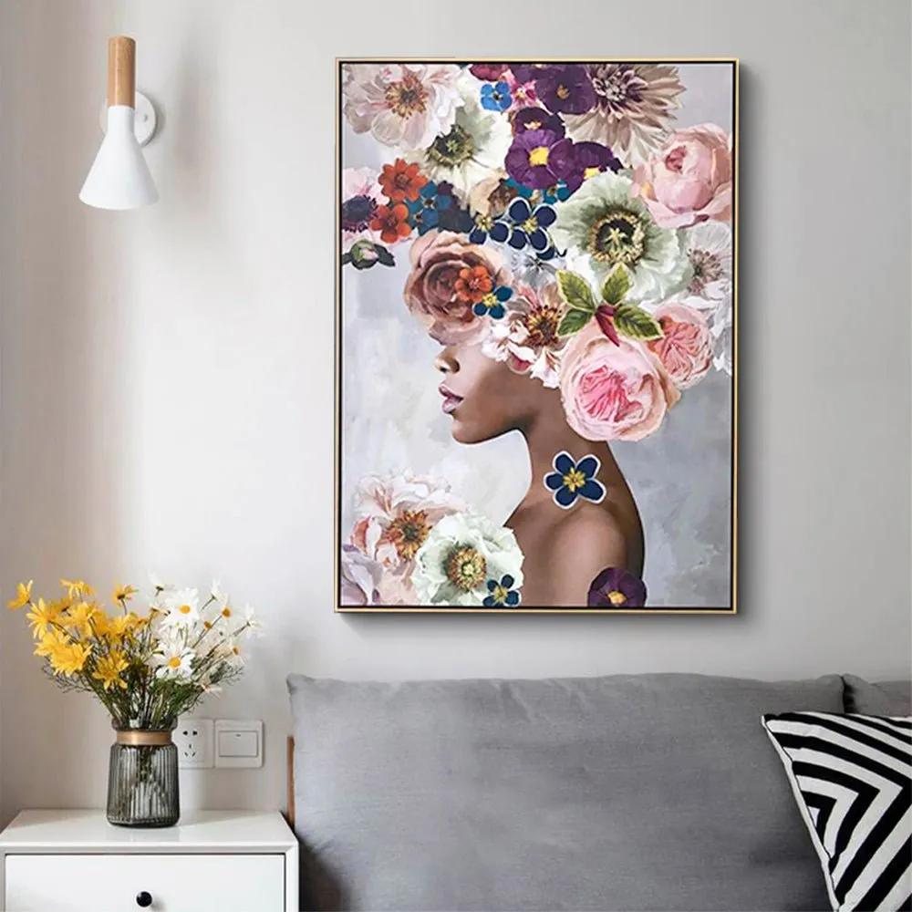 50cmx70cm Foolish in Love II Gold Frame Canvas Wall Art