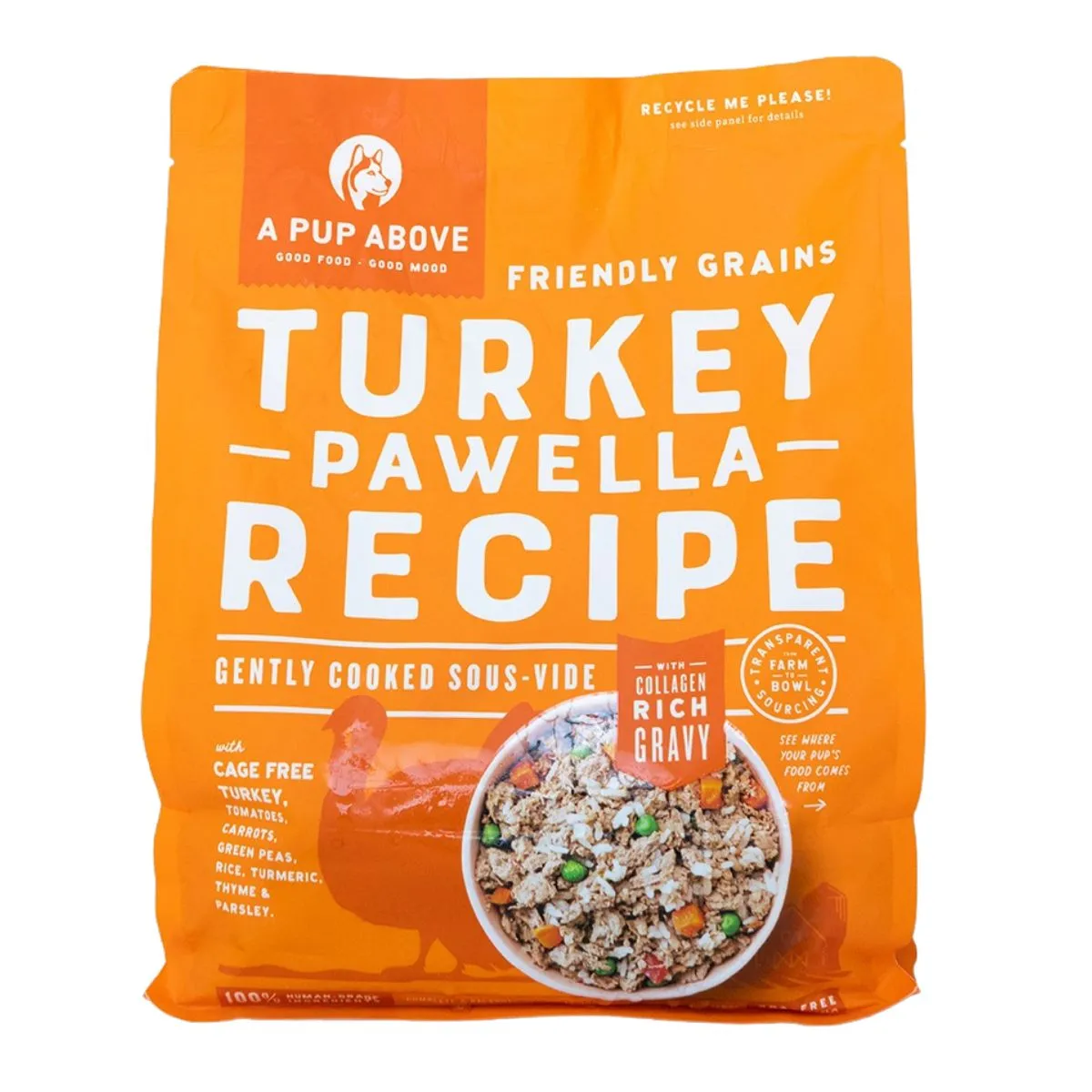 A Pup Above Frozen With Grains Turkey Pawella Dry Dog Food 3lb