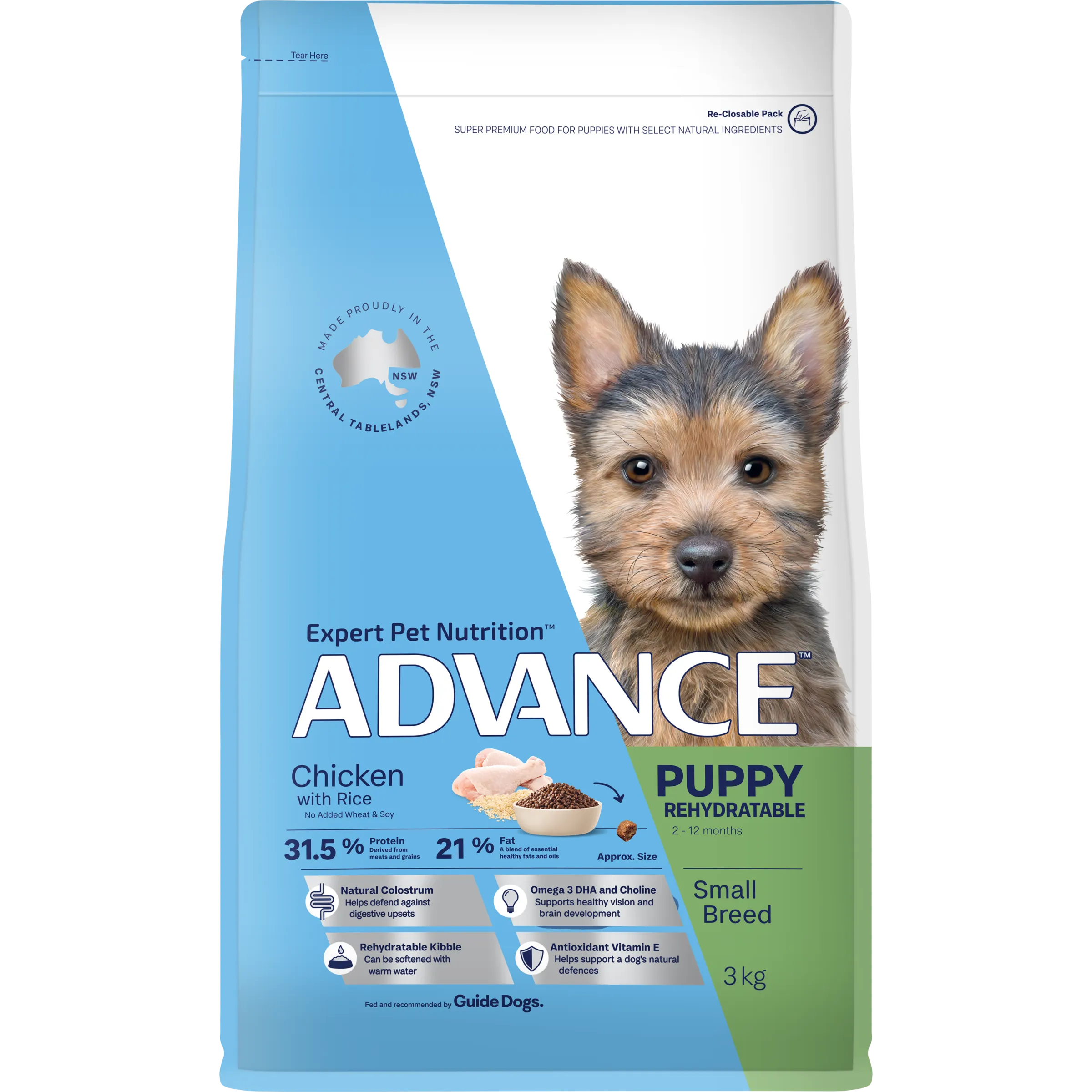 Advance Chicken and Rice Small Breed Puppy Rehydratable Dry Dog Food
