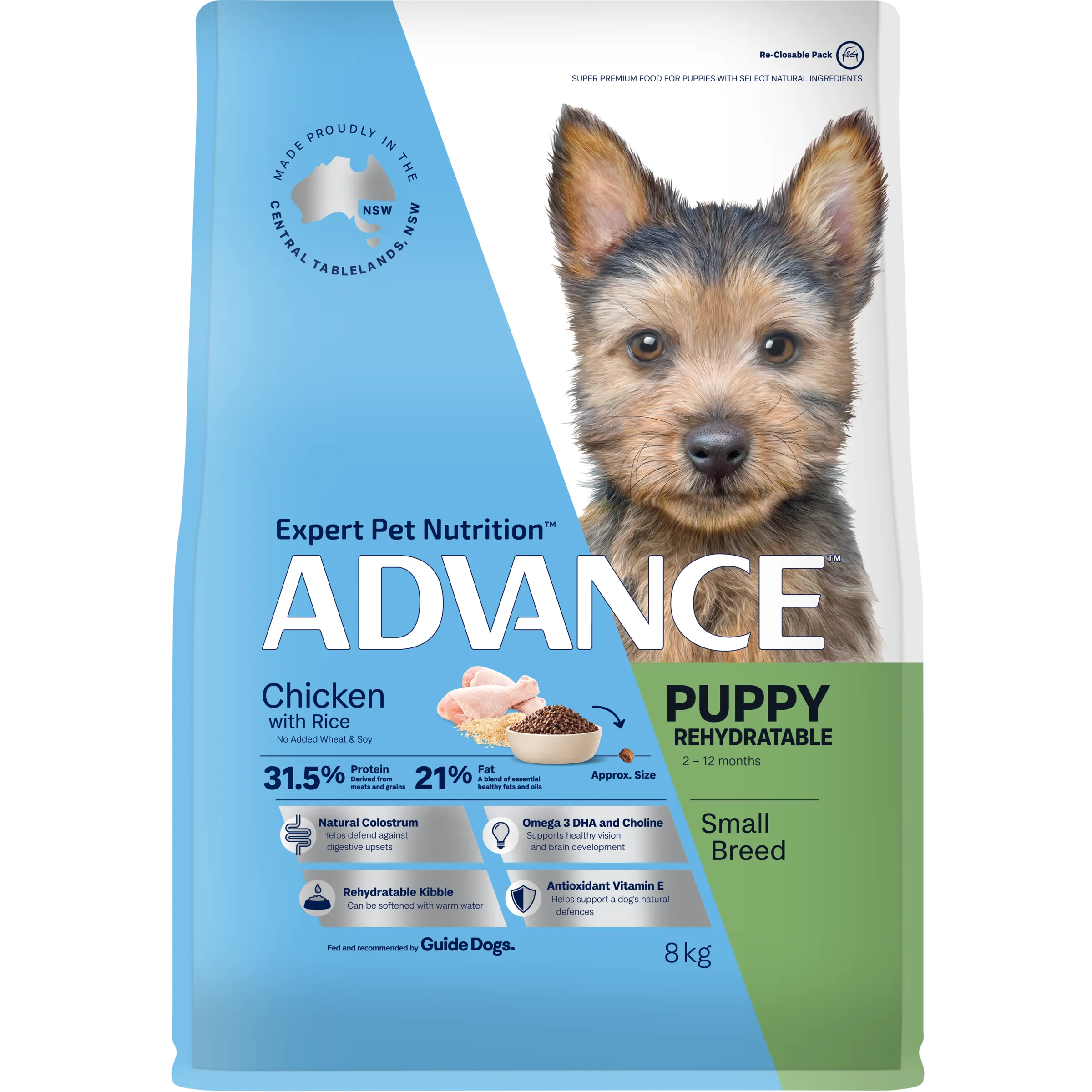 Advance Chicken and Rice Small Breed Puppy Rehydratable Dry Dog Food