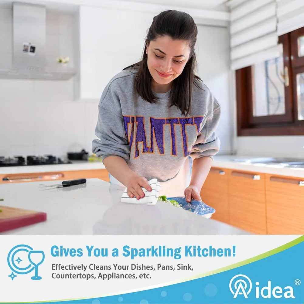 AIDEA Microfiber Dish Cleaning Cloths Softer Highly Absorbent, Lint Free Streak Free for House, Kitchen, Car, Window Gifts