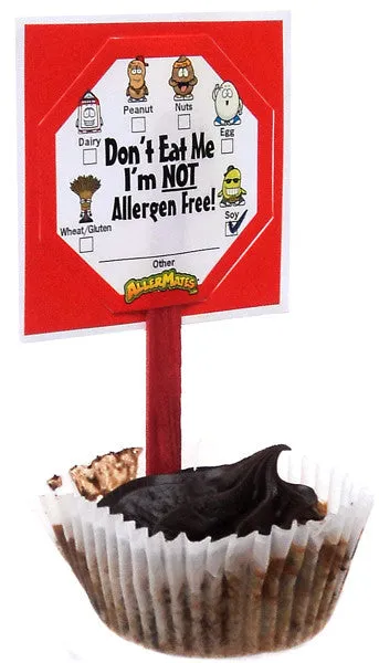 AllerMates Allergen Alert Labels for Food Packages 24 Pack