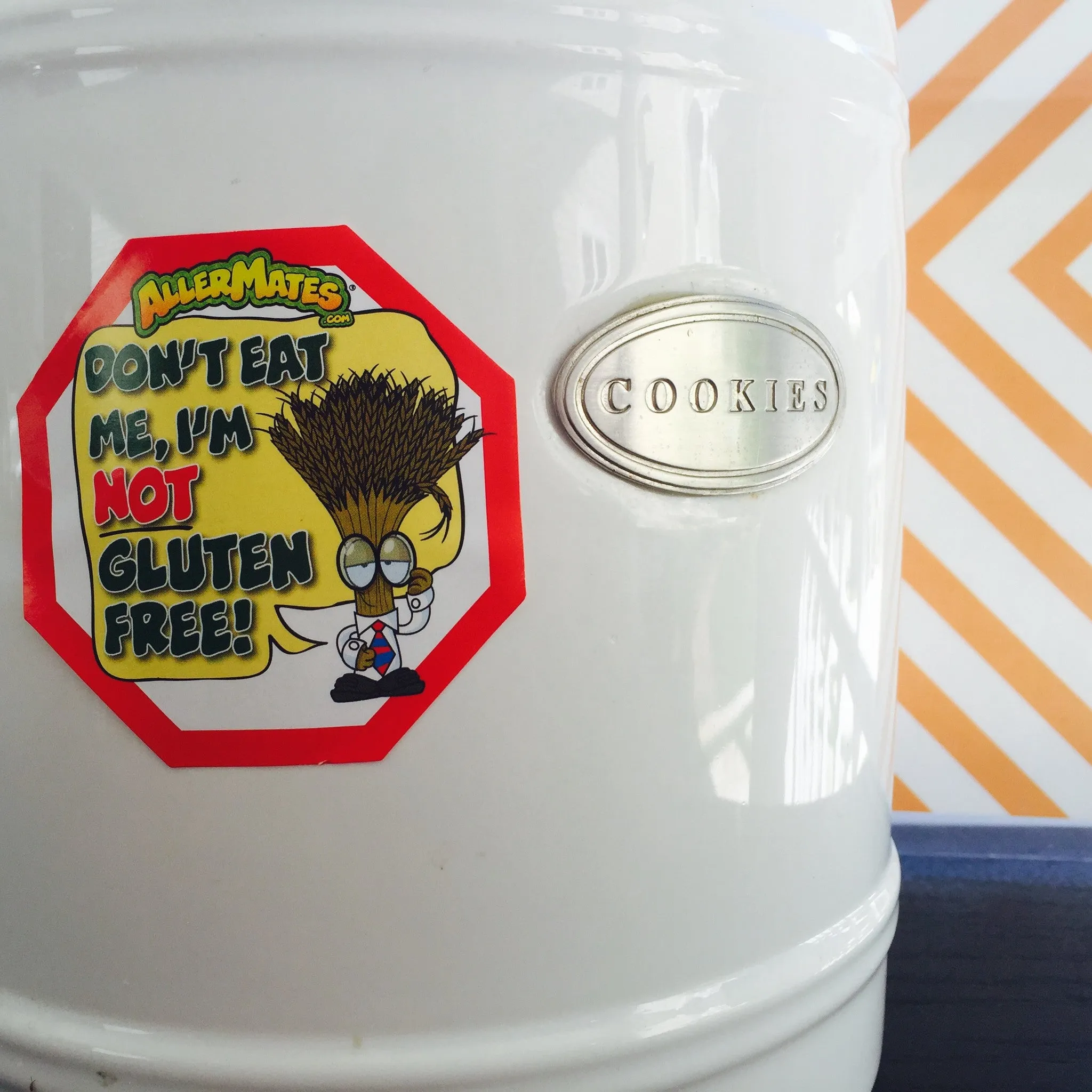 AllerMates Wheat/Gluten Alert Labels for Food Packages 24 Pack