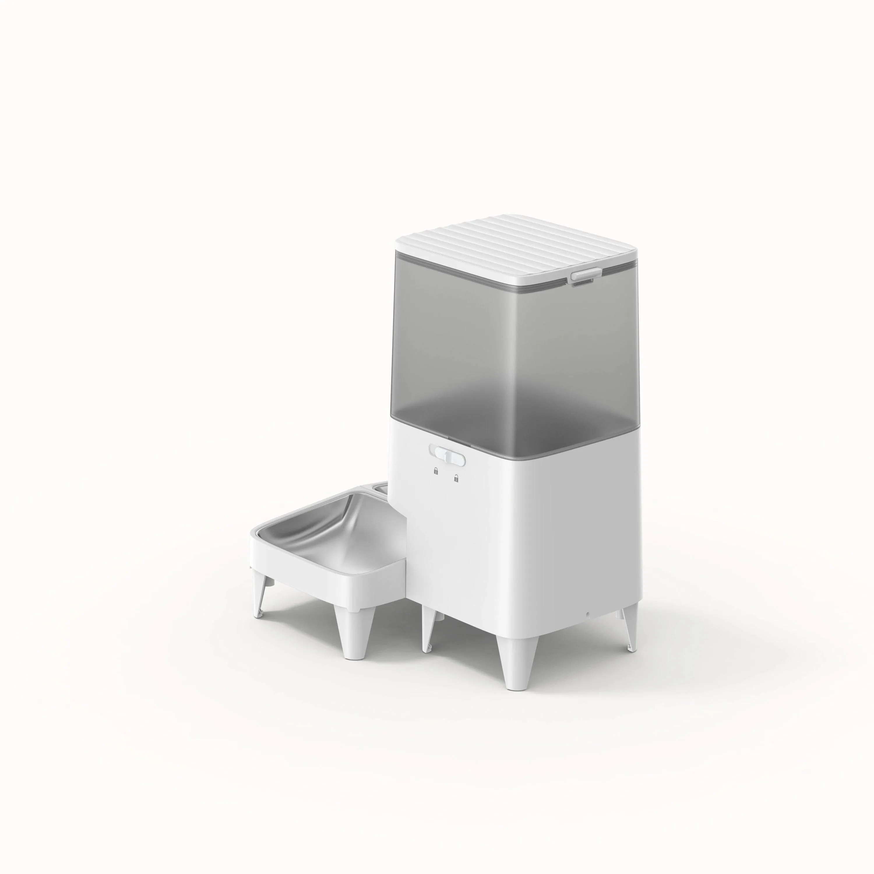 AmiCura 5L 2.4G WiFi App Control Automatic Cat Feeder for Two Cats