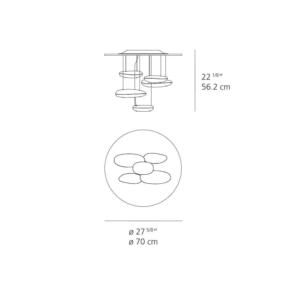 Artemide Mercury Mini ceiling lamp LED 3000K