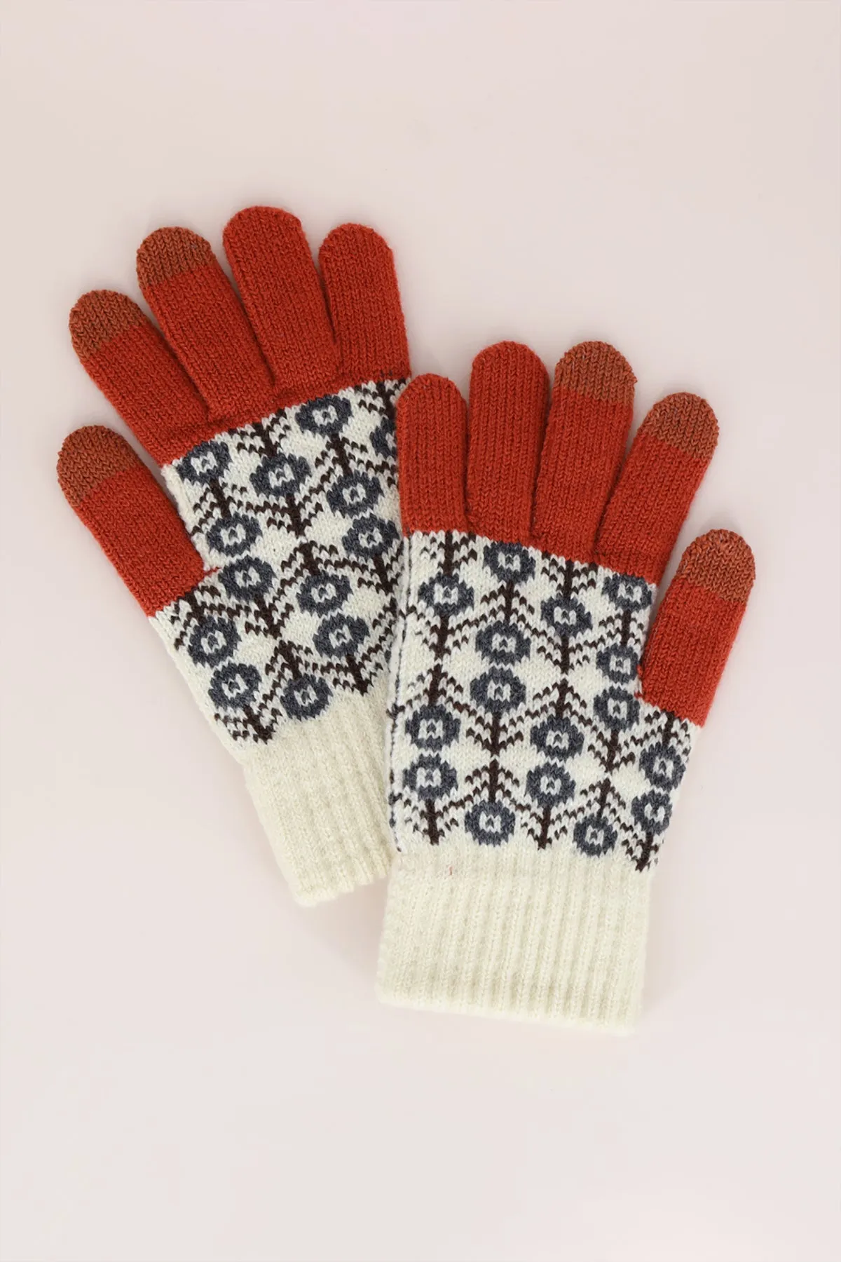 AZTEC KNIT SMART TOUCH GLOVES
