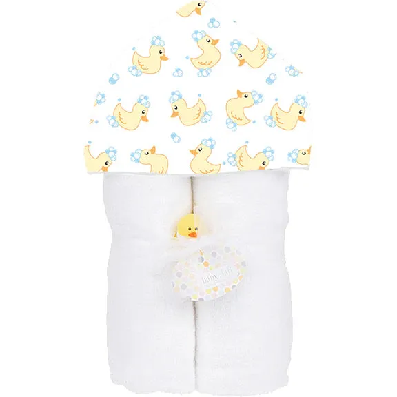Baby Jar Hooded Towel in Yellow Ducky