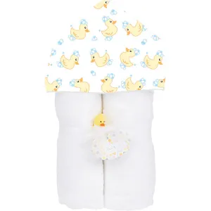 Baby Jar Hooded Towel in Yellow Ducky