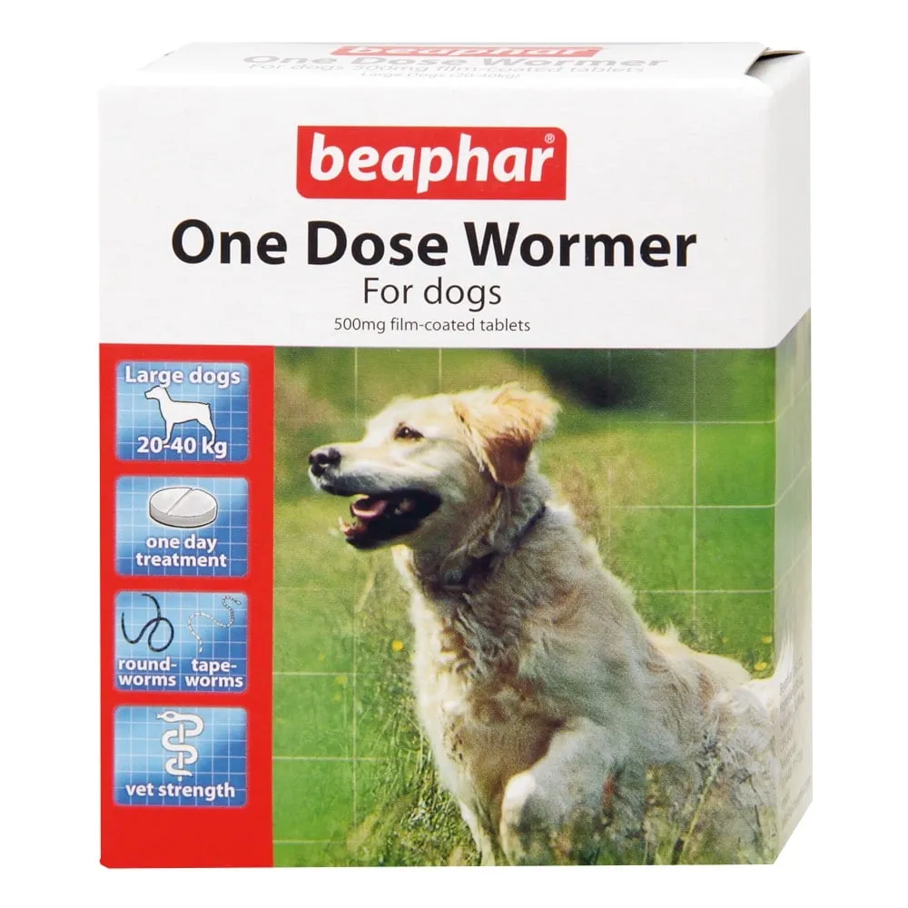 Beaphar One Dose Wormer For Large Dogs