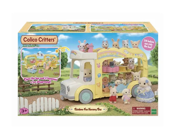 Calico Critters Rainbow Fun Nursery Bus