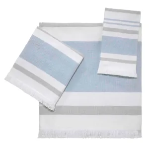 Clubhouse Stripe Towel Blue