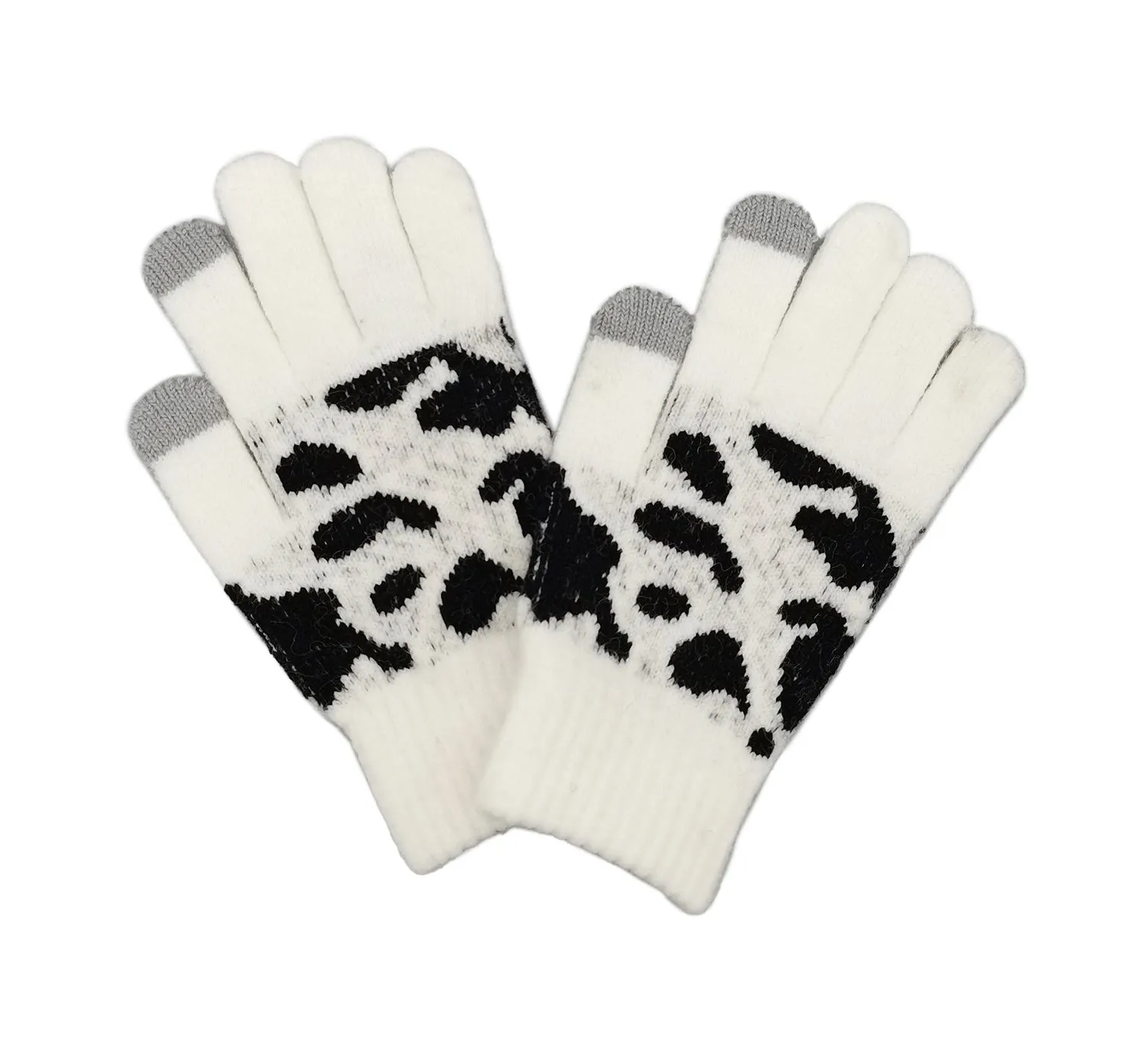 Cow Knit Touch Gloves