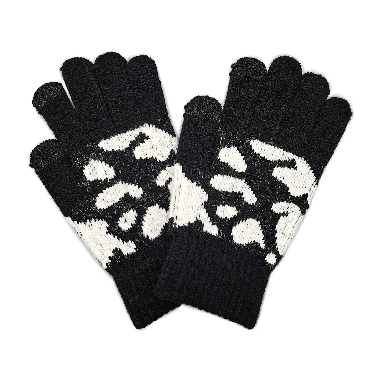 Cow Knit Touch Gloves