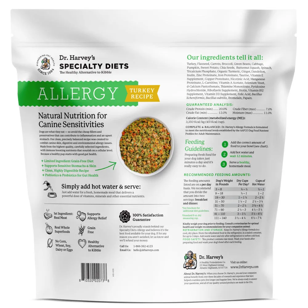 Dr. Harvey's Allergy - Food for Dogs with Allergies