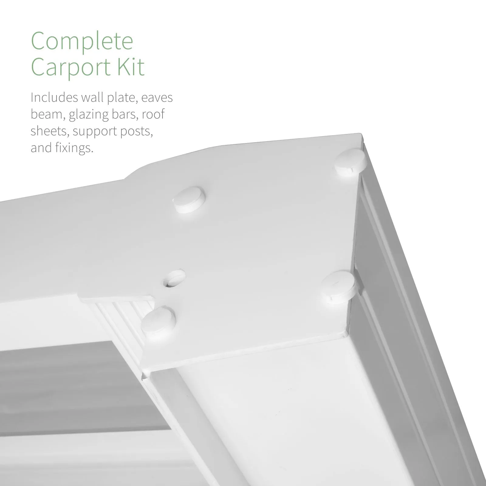 Evolution Canopy Carport Kit (White/Opal)