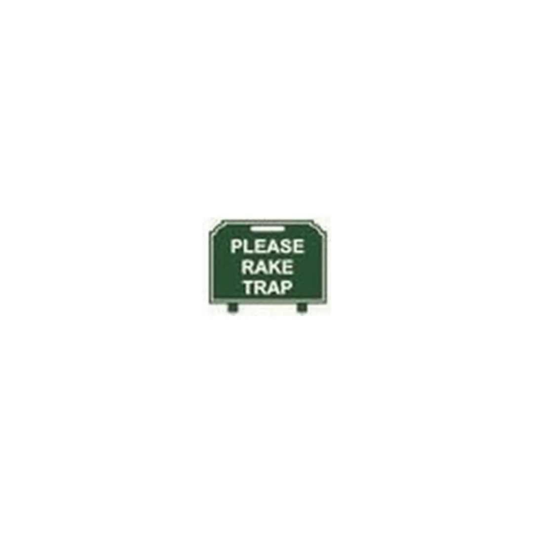 Fairway Sign - 12"x10" - Please Rake Trap