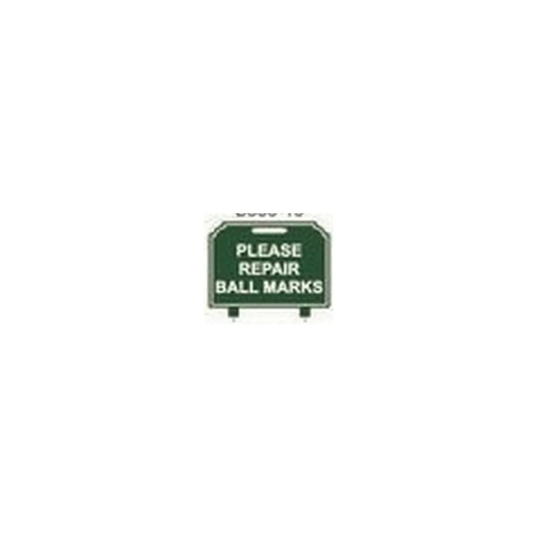 Fairway Sign - 12"x10" - Please Repair Ball Marks