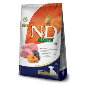 Farmina N&D Pumpkin Lamb & Blueberry Mini Puppy Dry Dog Food