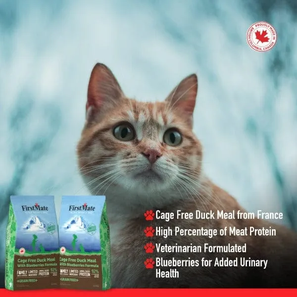 FirstMate LID Duck Meal & Blueberries Formula Dry Cat Food, 1.81kg