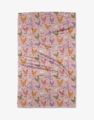 Geometry House Tea Towel - Spring Chickens