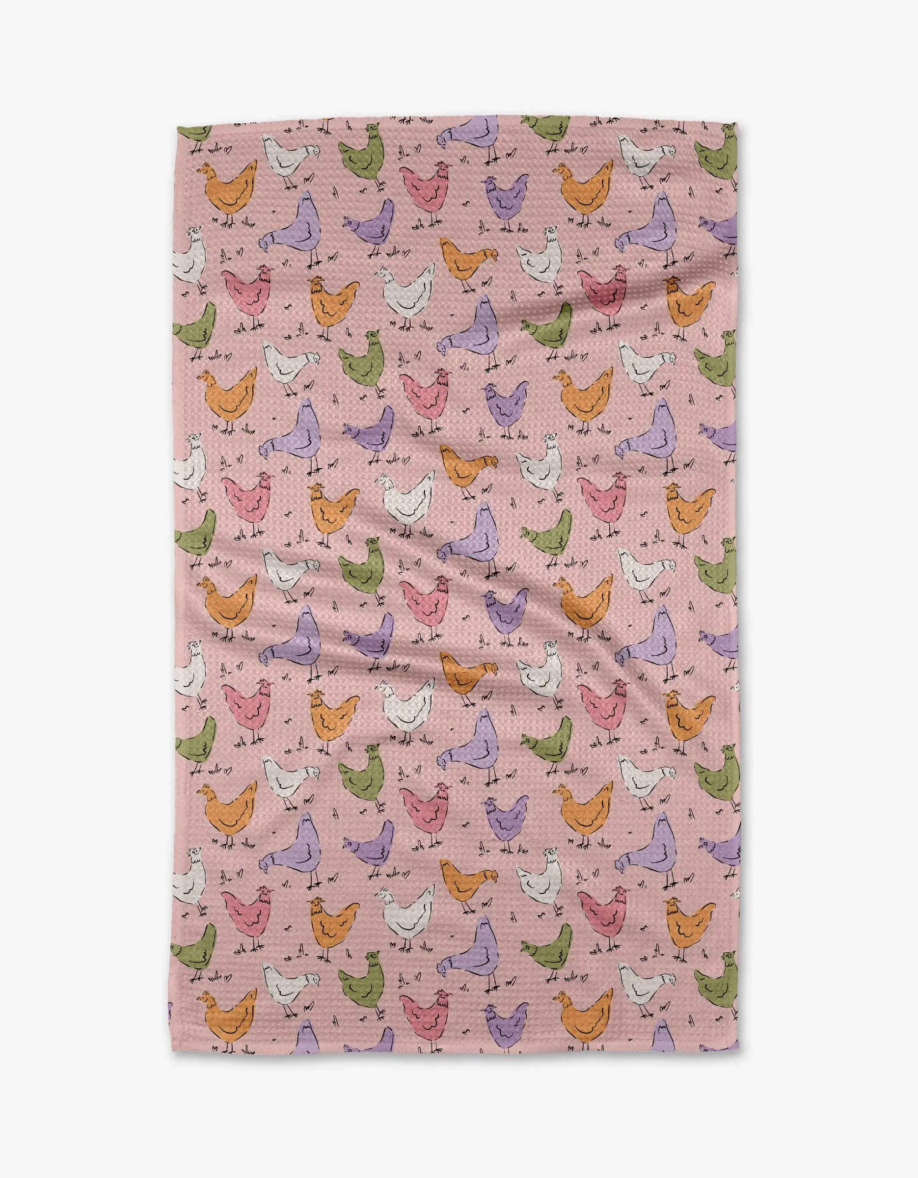 Geometry House Tea Towel - Spring Chickens