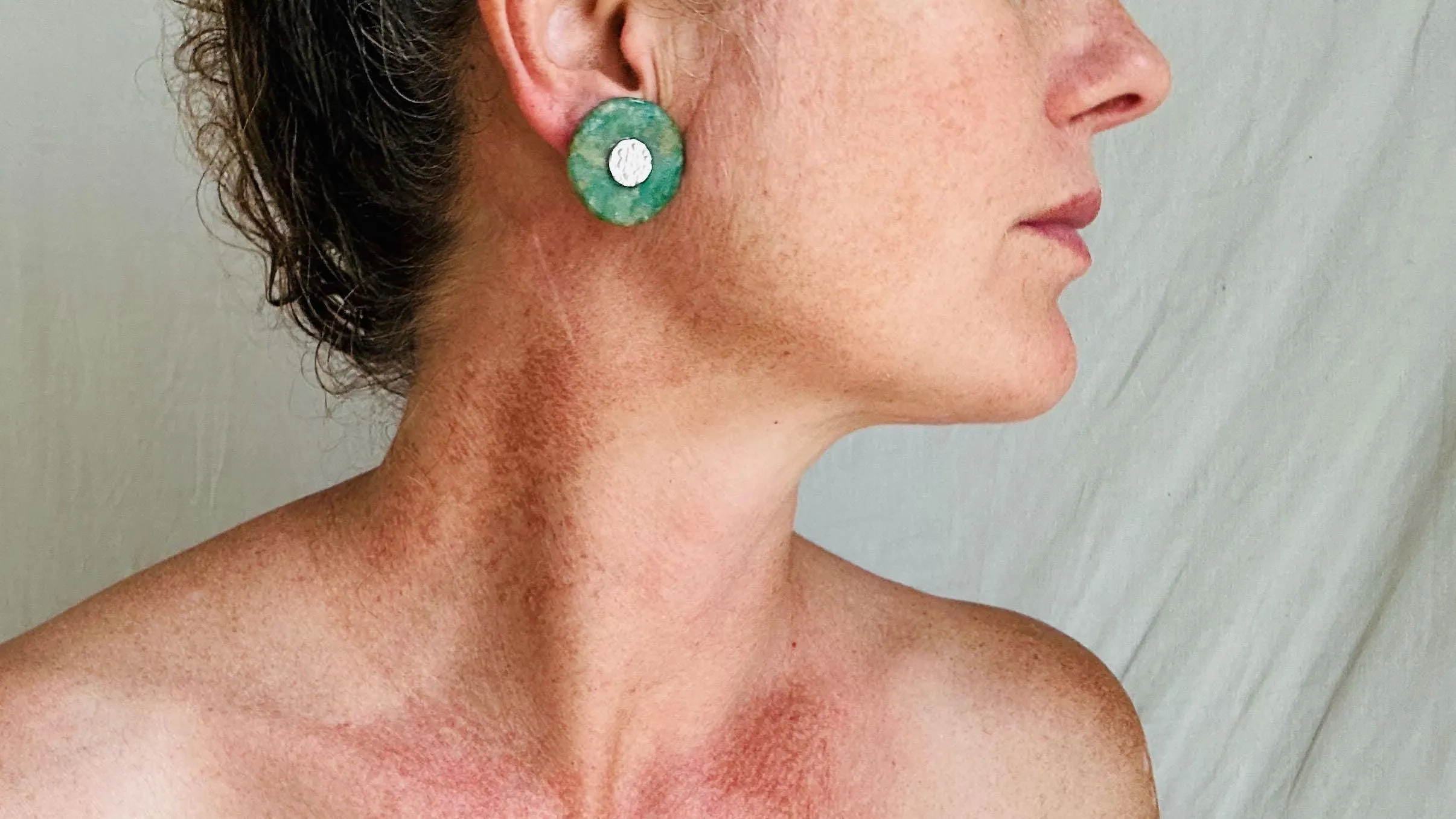 Guatemalita Earrings. Sterling Silver Posts. 0700