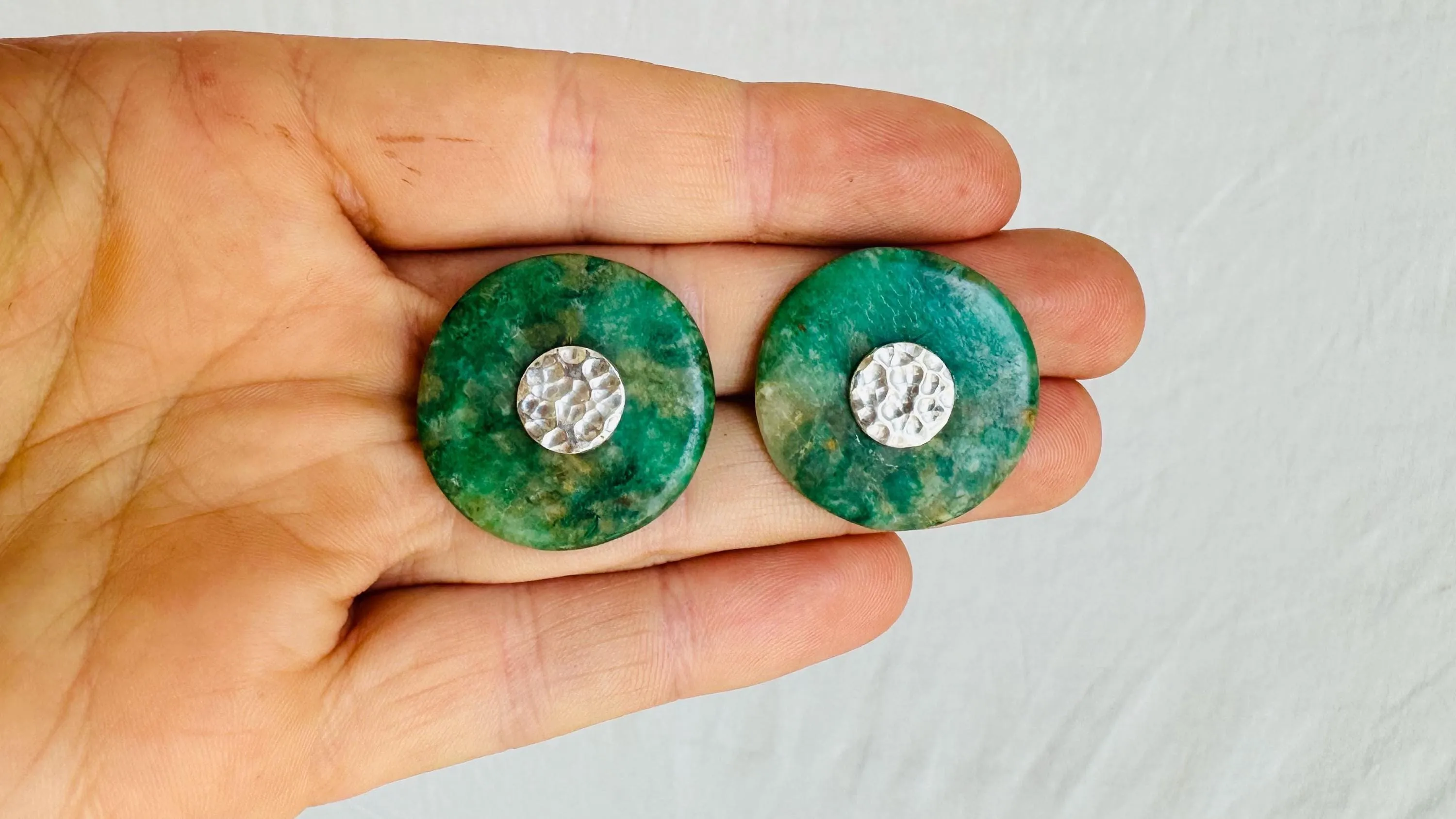 Guatemalita Earrings. Sterling Silver Posts. 0700