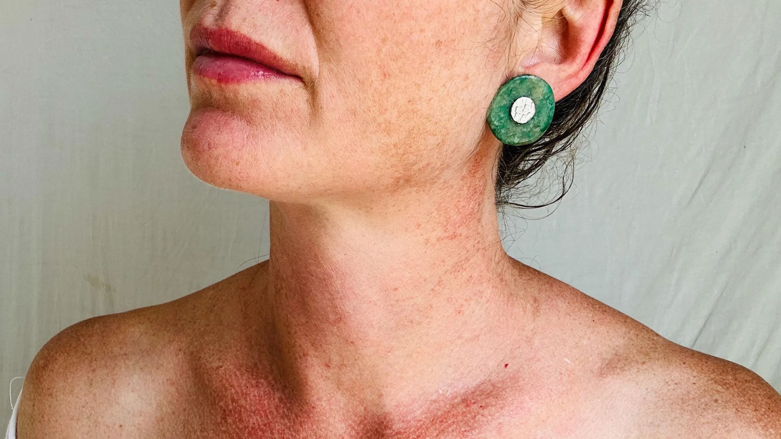 Guatemalita Earrings. Sterling Silver Posts. 0700