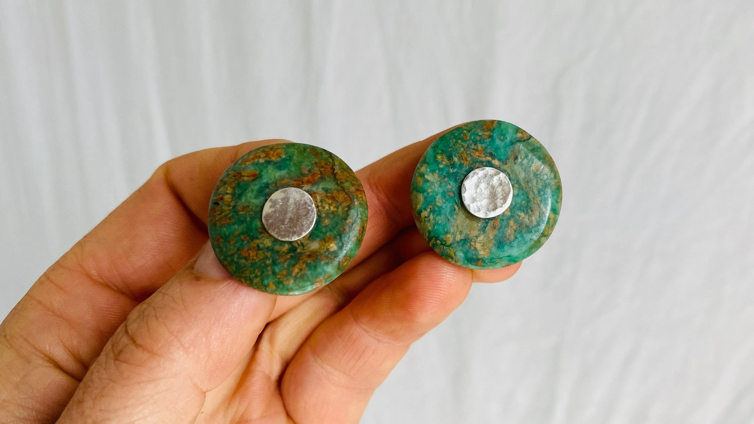 Guatemalita Earrings. Sterling Silver Posts. 1000