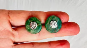 Guatemalita Earrings. Sterling Silver Posts. 1008