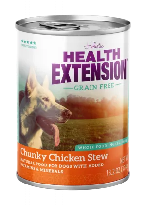 Health Extension Grain Free Chunky Chicken Stew Canned Dog Food