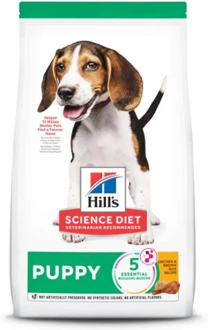 Hill's Science Diet Puppy Dry Dog Food, Chicken Meal & Barley Recipe (4.5 lb)