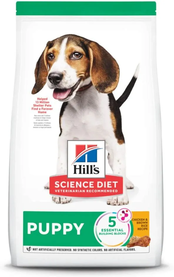 Hill's Science Diet Puppy Dry Dog Food, Chicken Meal & Barley Recipe (4.5 lb)