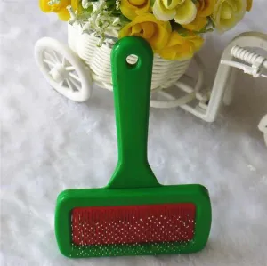 Hot Selling Pet Supply Green and Red Pet-مشط شعر