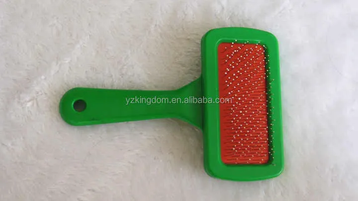 Hot Selling Pet Supply Green and Red Pet-مشط شعر