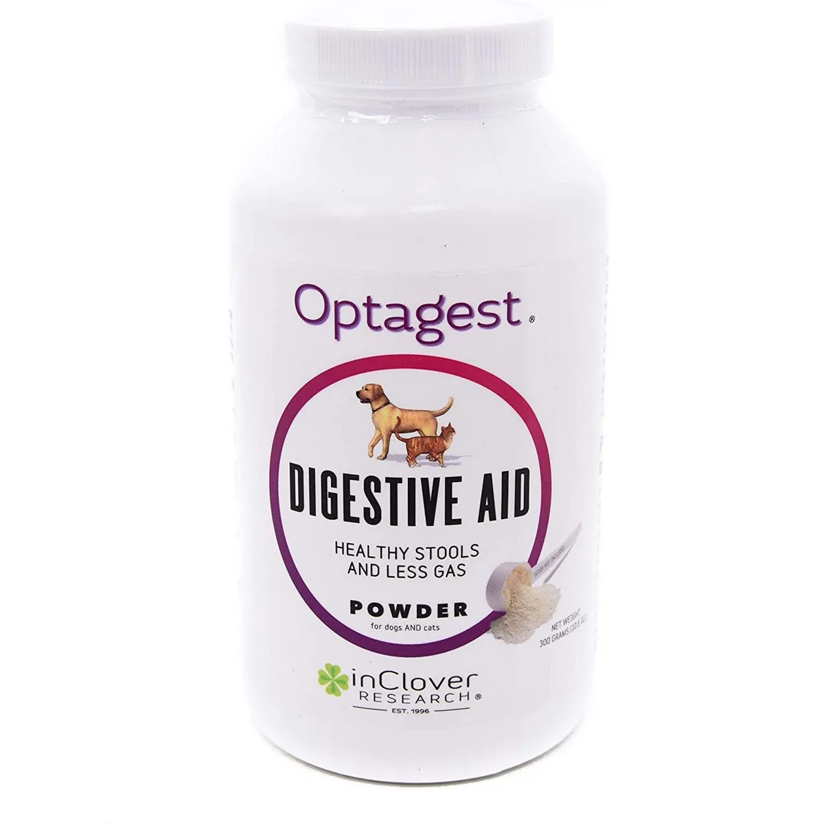 inClover Optagest Prebiotics & Enzymes Supplement Powder for Dogs and Cats 300gm