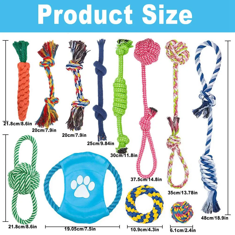 Knitted Colorful Knots Gnawing Toy