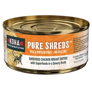 KOHA Cat Pure Shredded Chicken 2.8oz