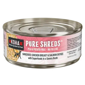 KOHA Cat Pure Shredded Chicken & Salmon 2.8oz