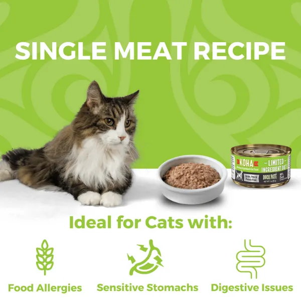 KOHA LID Duck Pate Canned Cat Food