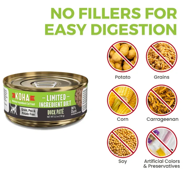 KOHA LID Duck Pate Canned Cat Food