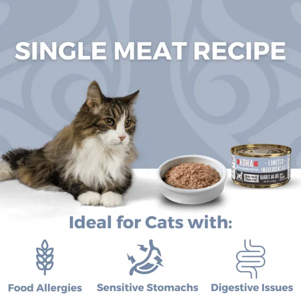 KOHA LID Rabbit Pate Canned Cat Food