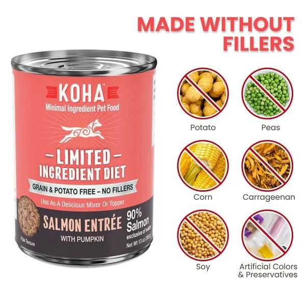 KOHA LID Salmon Entrée Canned Dog Food
