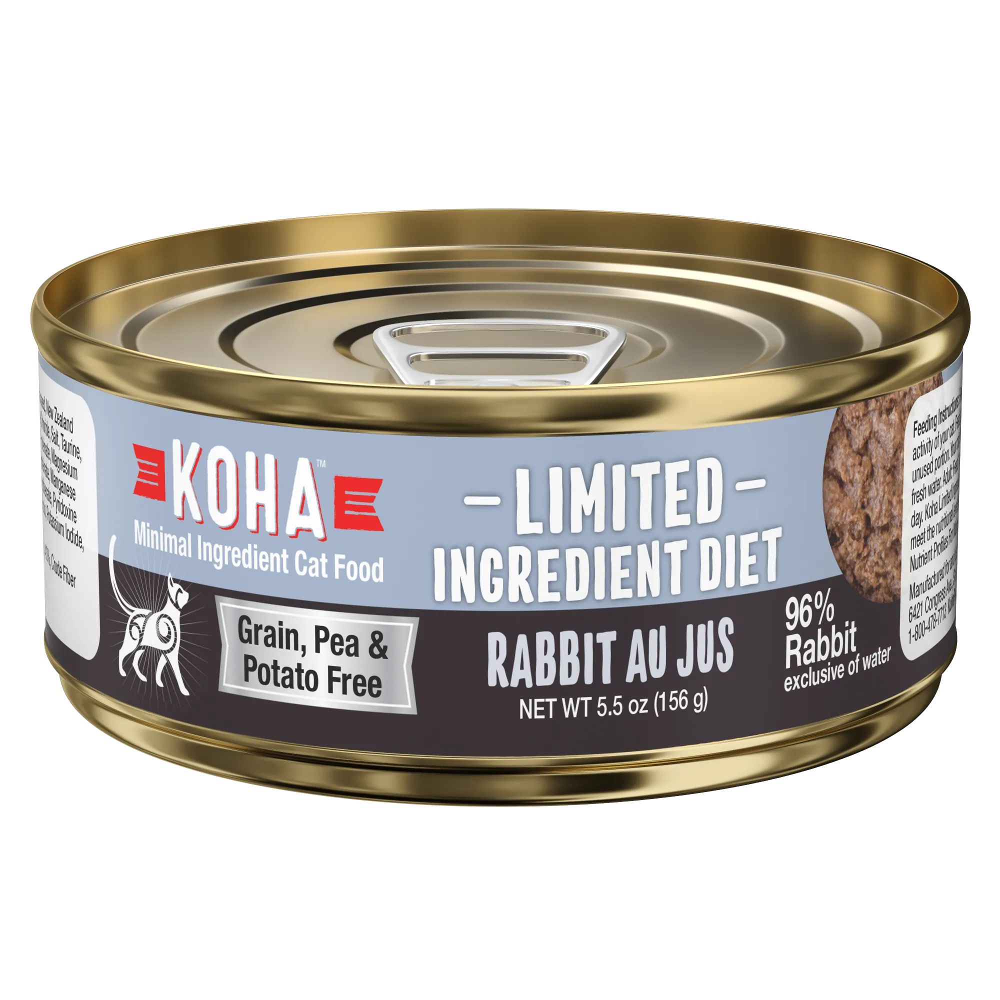 Koha Limited Ingredient Diet Rabbit Au Jus Cat Food 5.5oz