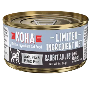 KOHA Limited Ingredient Diet Rabbit Au Jus for Cats 3oz